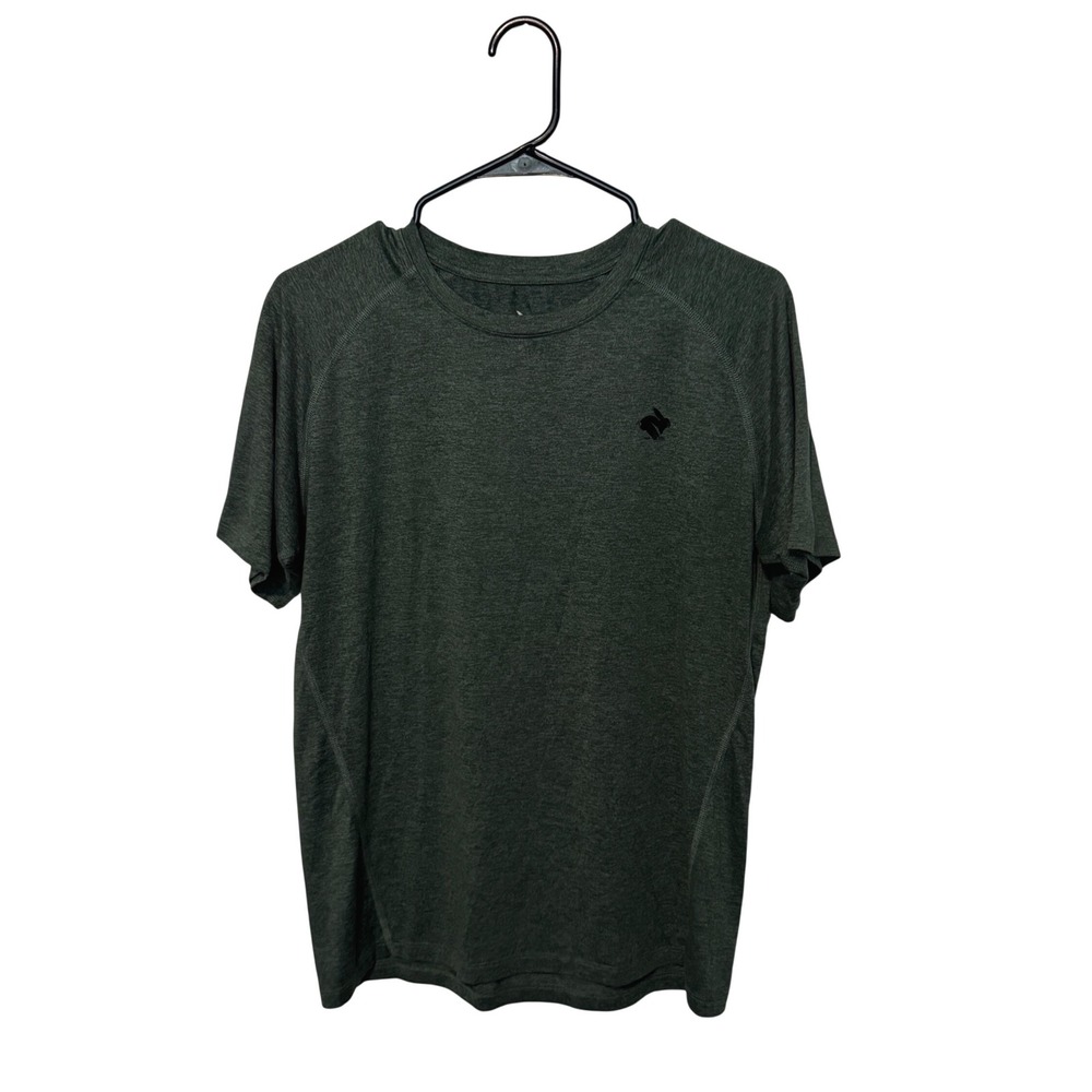 Rabbit EZ Tee Running Shirt Mens Medium Green Heathered Short Sleeve Performance